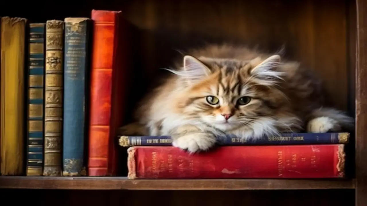 Why Your Cat's Jumping Onto Your Bookshelf