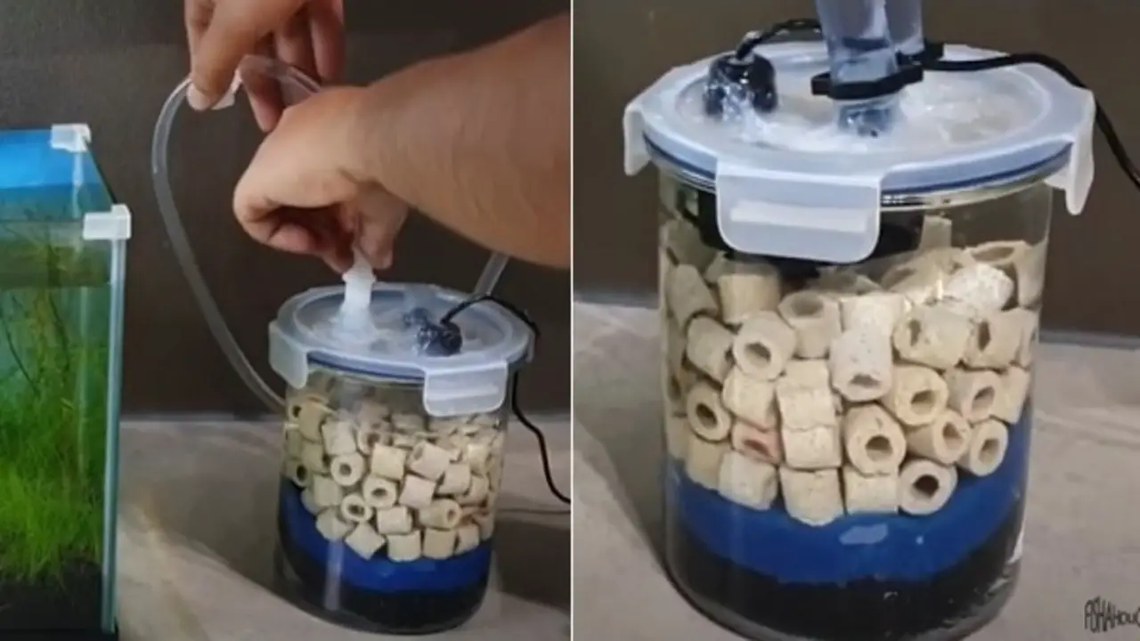 How To Build A Homemade Diy Canister Aquarium Filter For Fish Tank